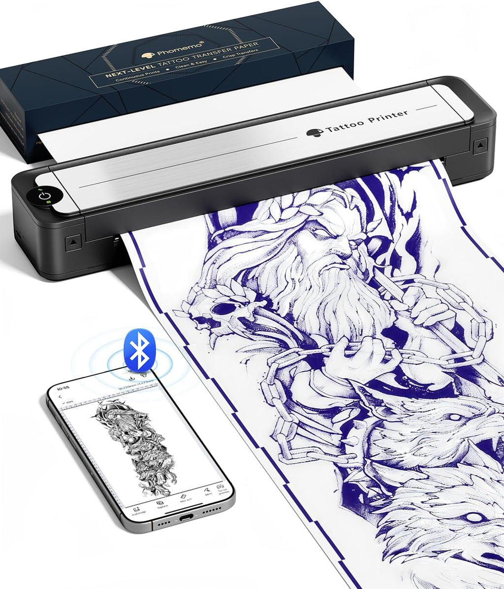 Phomemo TA81 Tattoo Stencil Printer - Long Image Printing for Large Tattoos