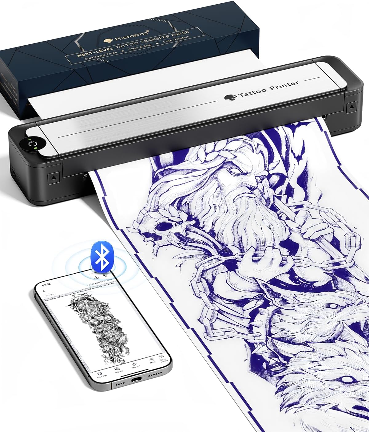 Phomemo TA81 Tattoo Stencil Printer - Long Image Printing for Large Tattoos
