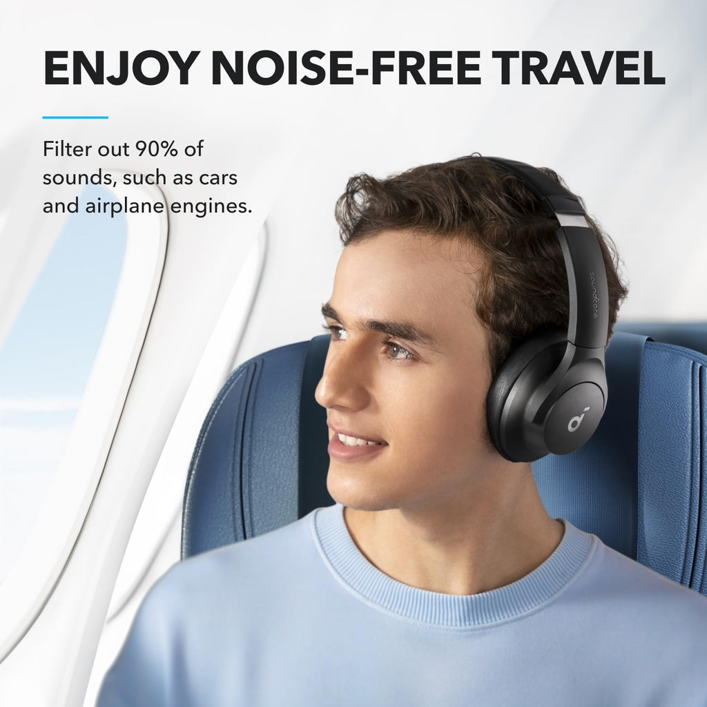 Soundcore by Anker Q20i Hybrid Active Noise Cancelling Headphones, White
