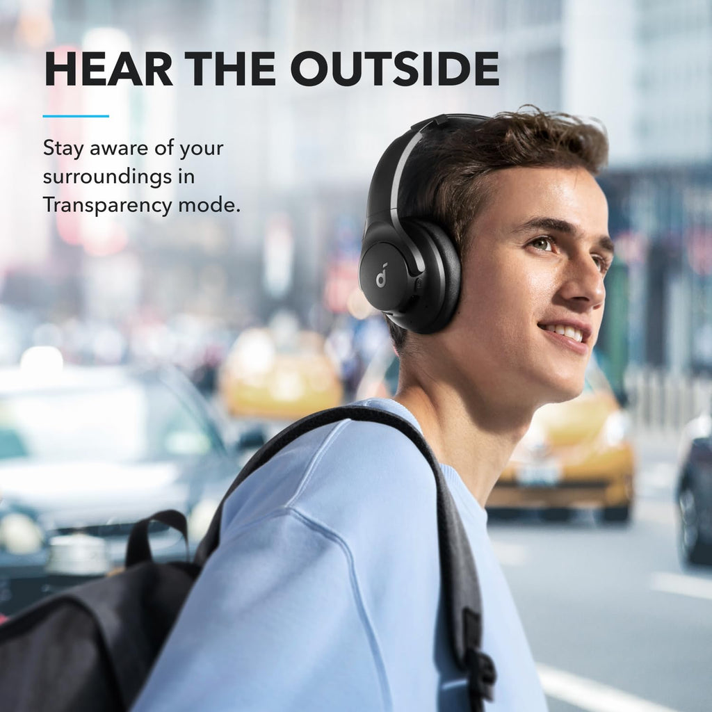 Soundcore by Anker Q20i Hybrid Active Noise Cancelling Headphones, White