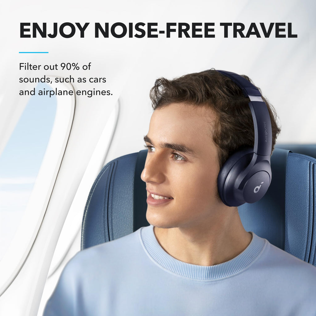 Soundcore by Anker Q20i Hybrid Active Noise Cancelling Headphones, White
