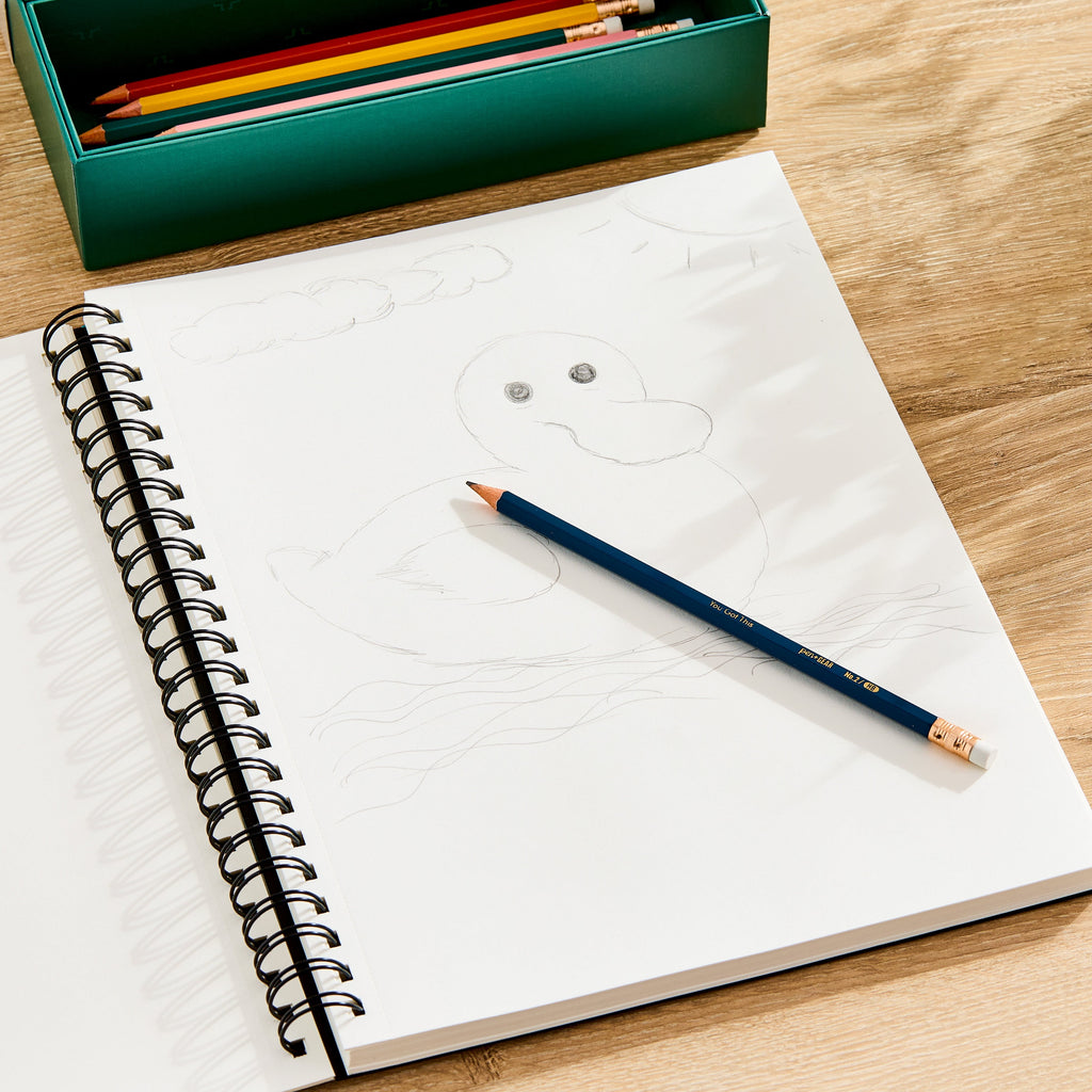 Spiral Sketch Pad – 12" x 9", 75 Sheets Premium Drawing Paper