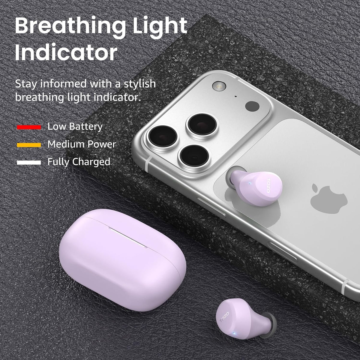 TOZO A1 Wireless Earbuds Bluetooth 5.3 Light Weight in Ear Headphones