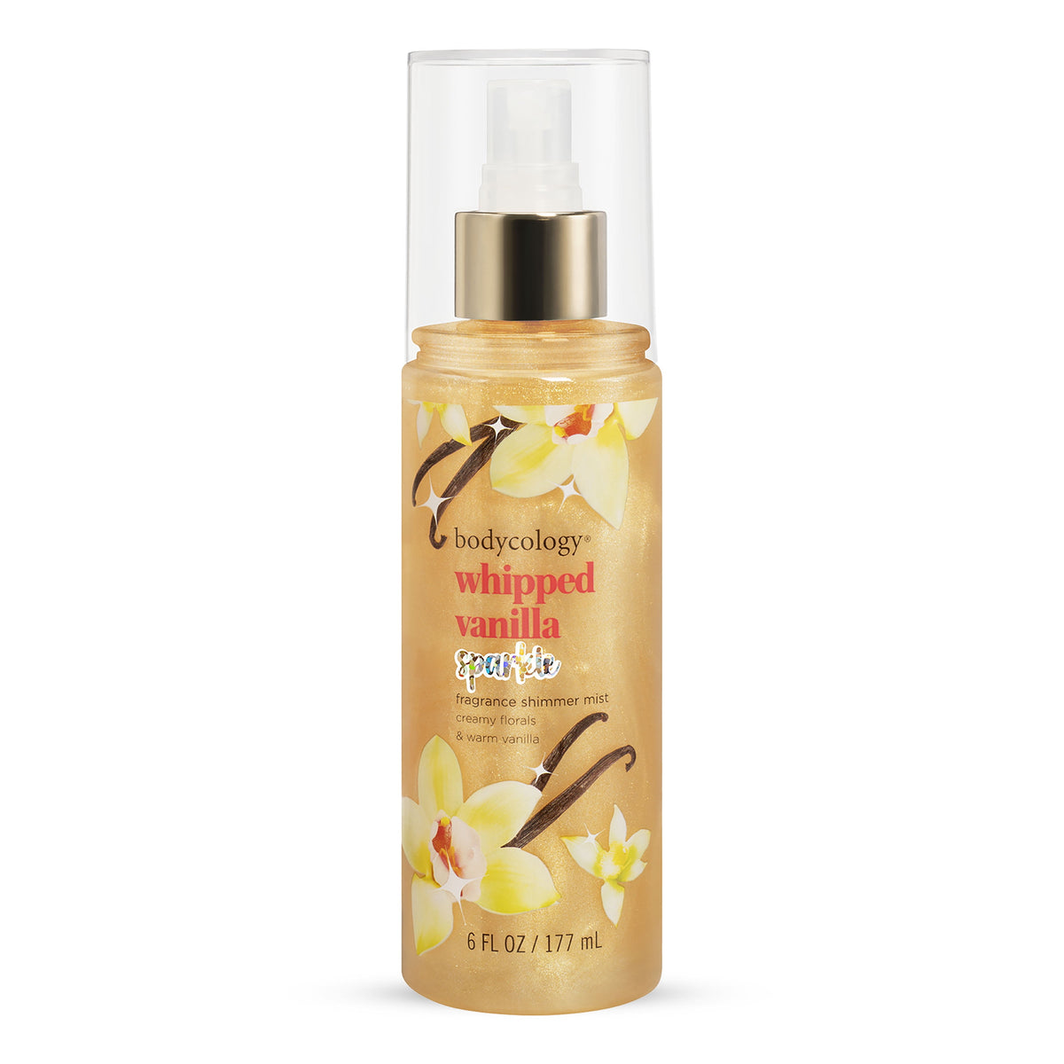 Whipped Vanilla Shimmer Fragrance Mist – Luminous Glow Scented Body Spray, 6 fl oz