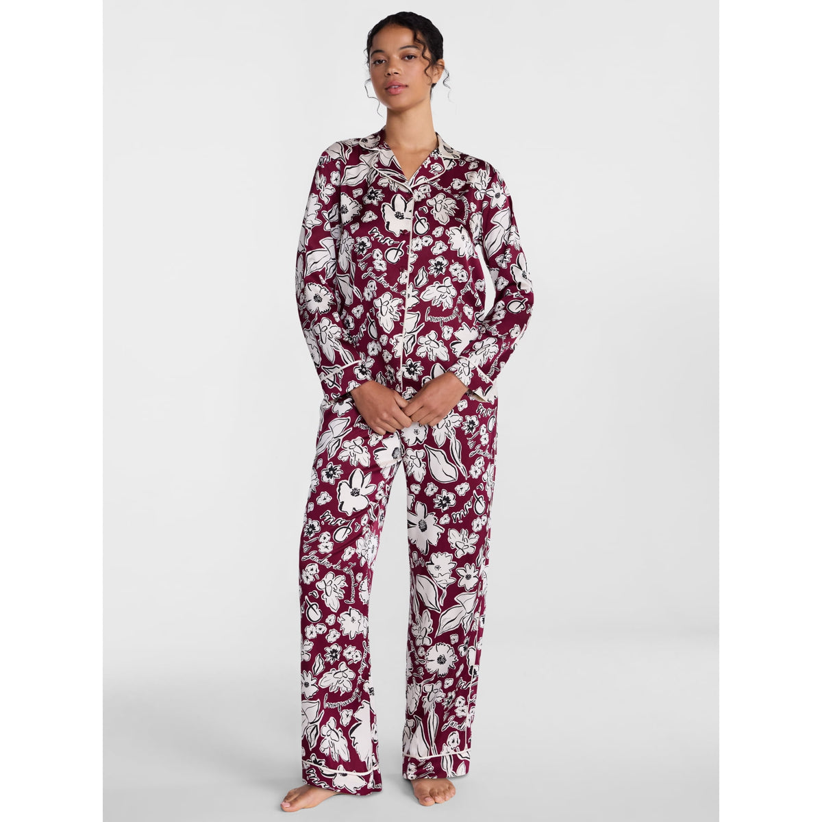 Satin Pajama Lounge Set
