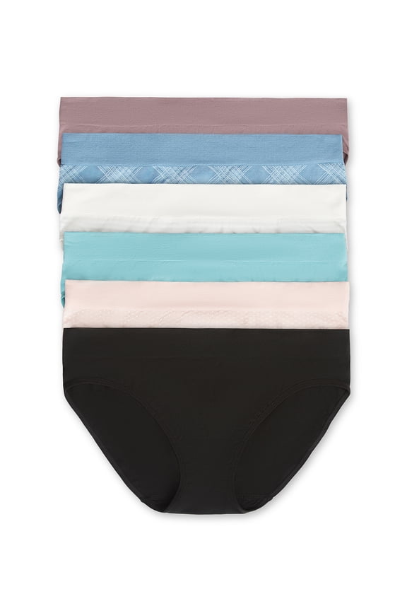 Seamless Bikini Panties – 6-Pack No-Show Underwear