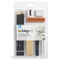 Charcoal Drawing Set – 13-Piece Sketching Kit with Pencils and Blending Tools
