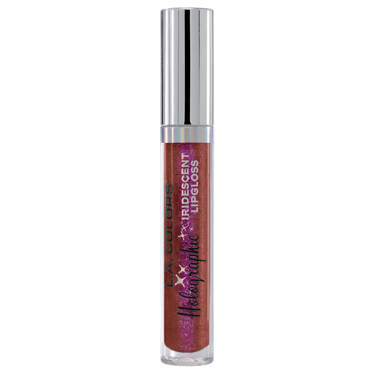 Sparkly Lip Gloss – Razzle Rose, Holographic Shimmer High-Shine Gloss