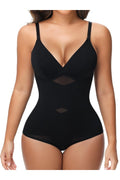 Tummy-Control Shaping Bodysuit – V-Neck Cami with Built-In Bra