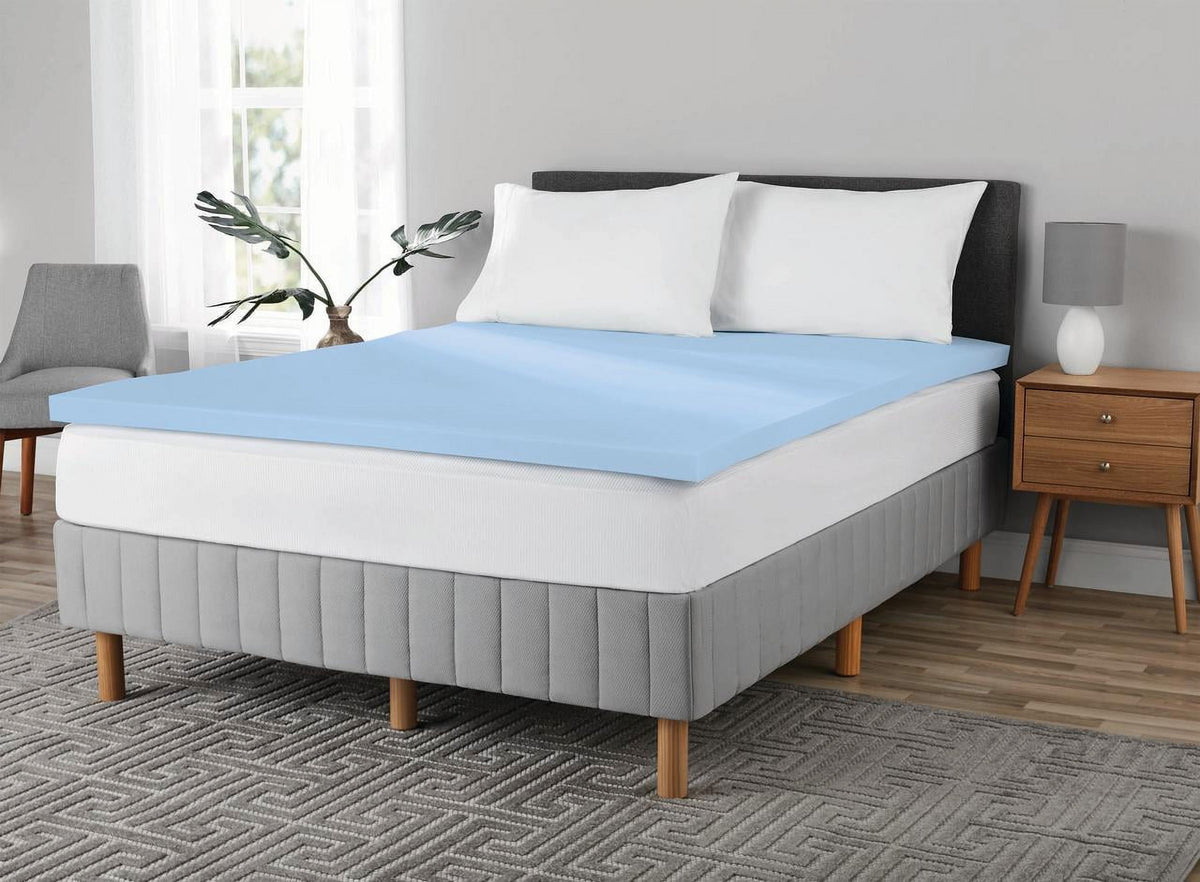 Memory Foam Mattress Topper – Queen, 2-Inch, Cooling Gel