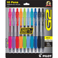 Gel Pens Set – 10 Premium Retractable Gel Ink Pens, Bold Point