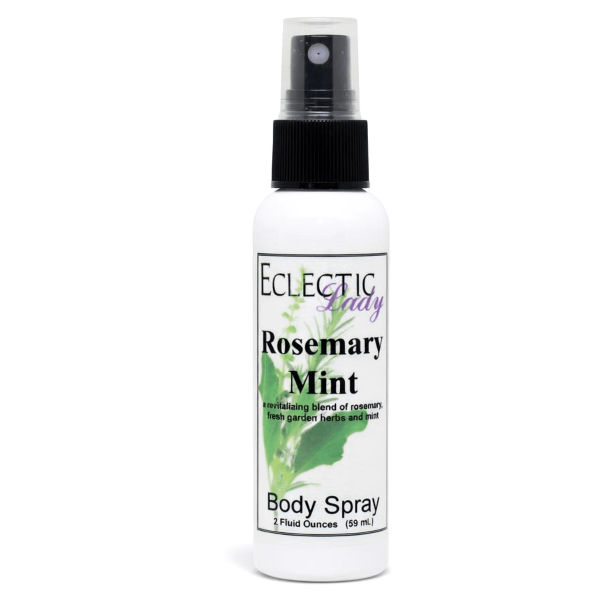 Rosemary Mint Fragrance Body Spray – Revitalizing Herbal Scented Hydrating Mist, 2 fl oz