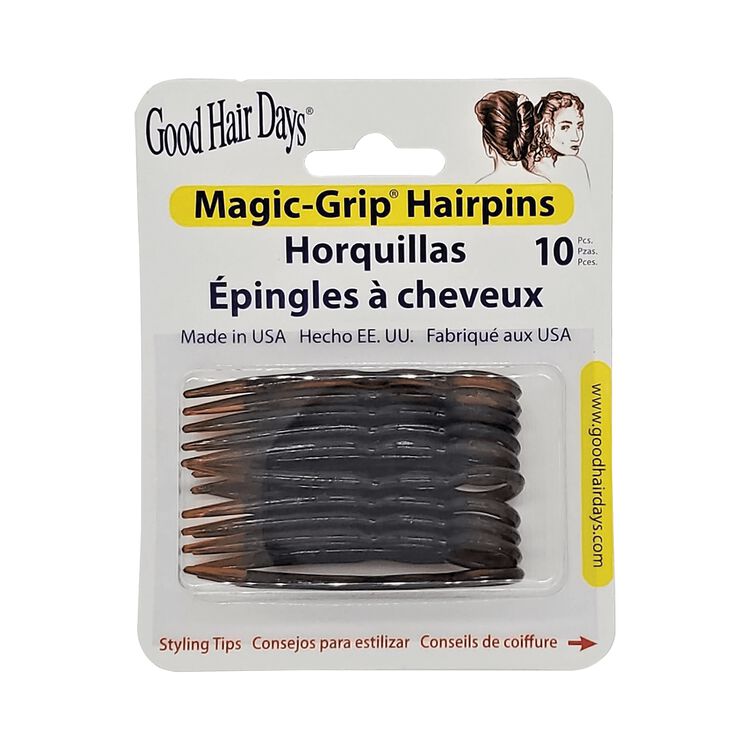 Tortoise Shell Decorative Hairpins – 10 Pack