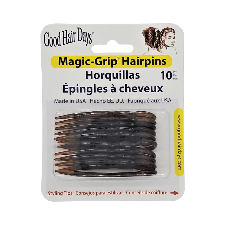 Tortoise Shell Decorative Hairpins – 10 Pack